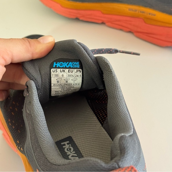 Hoka Women's Challenger ATR 6 Mesh Castlerock Camellia Hiking Shoes Size 7.5 - Picture 7 of 7
